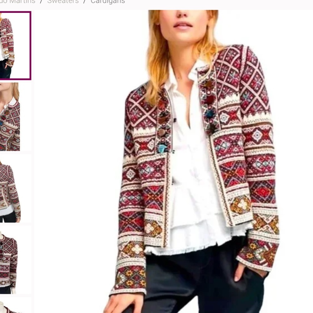 Aldomartins Anthropologie Inverness Cardigan